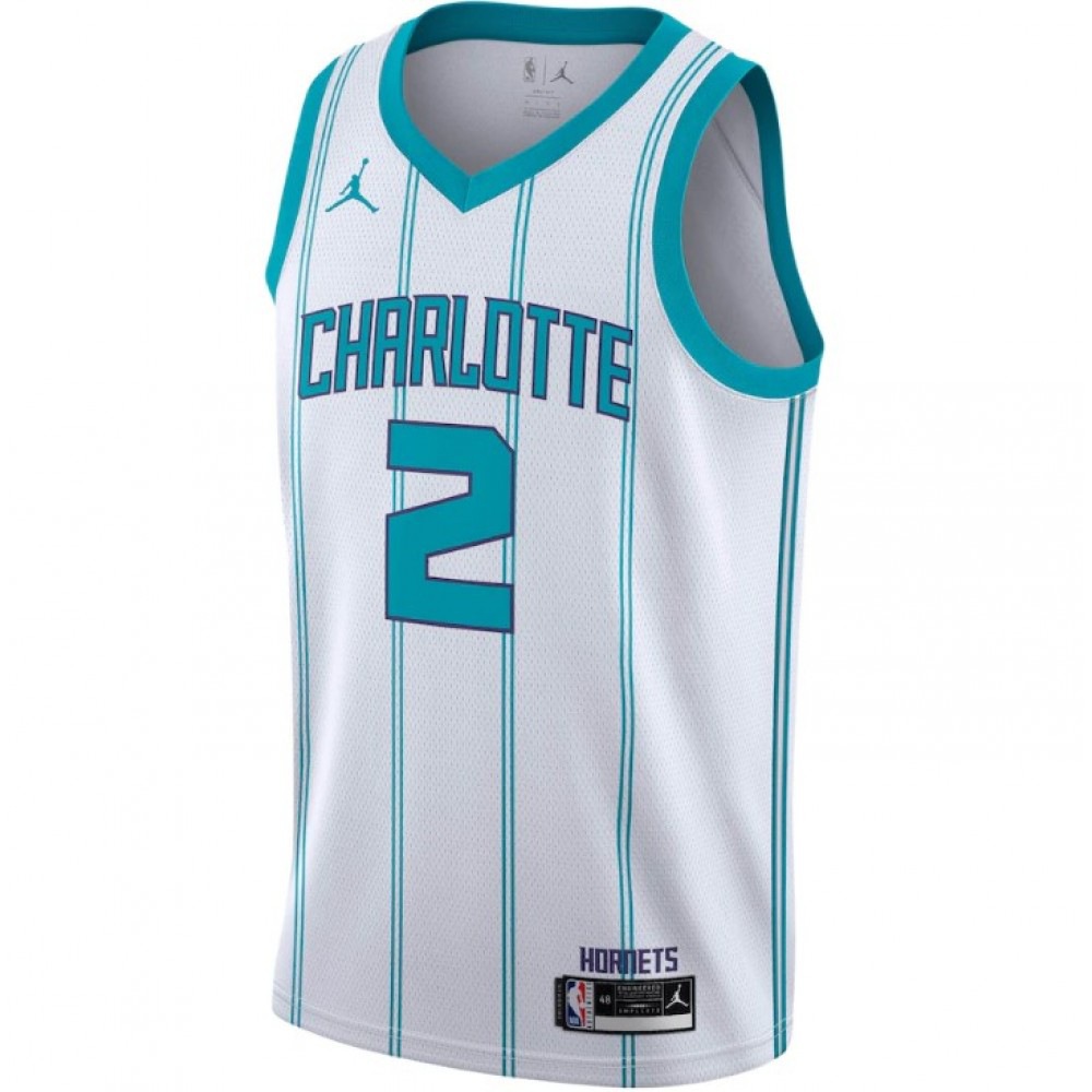 Men's Charlotte Hornets Lamelo Ball #2 Jordan White 2020/21 Swingman Jersey - Association Edition-Pro Kit Vault | Brand New 26/27 Sports Jerseys